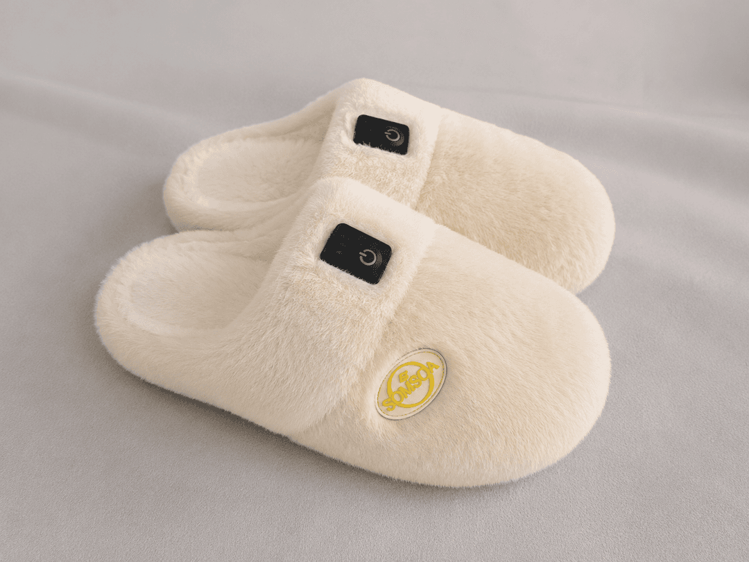 Crème Heated Slippers