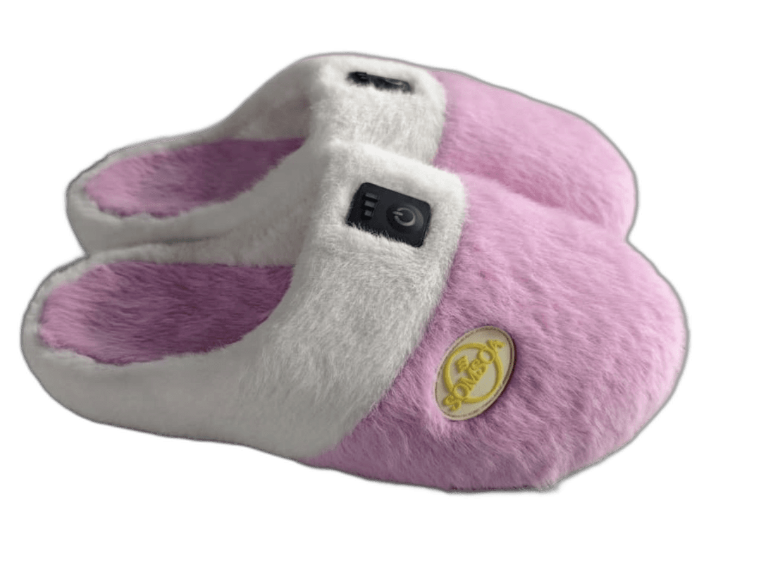 Pink Heated Slippers